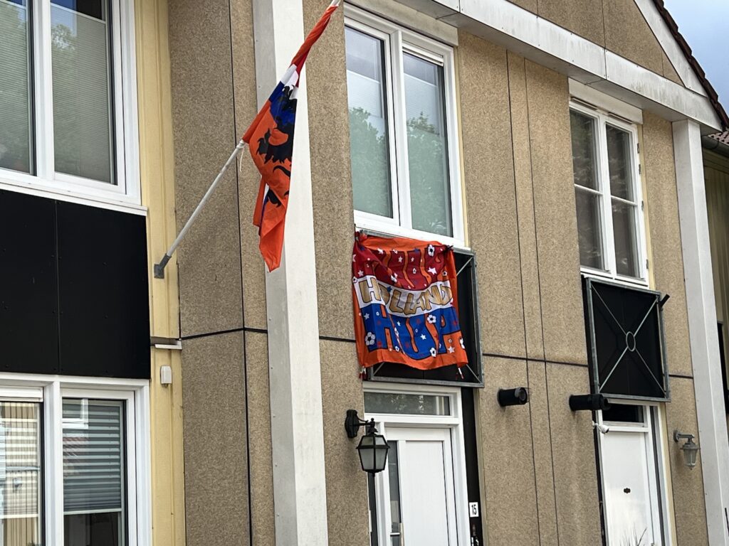 Amnestylaan kleurt oranje